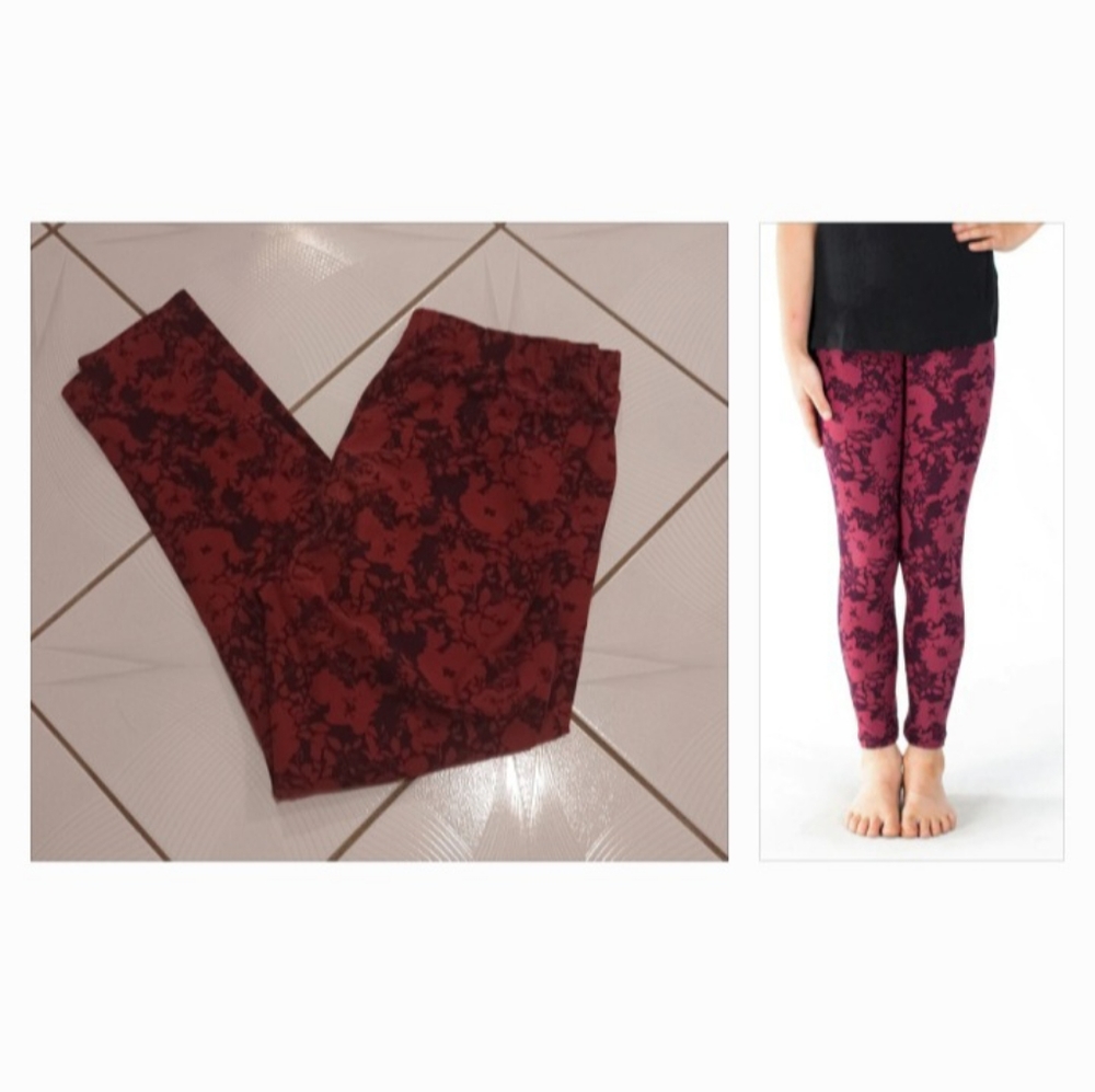 4/$60 New "Summer Blush" Sweetlegs Leggings - Size Plus2 (US22-28)